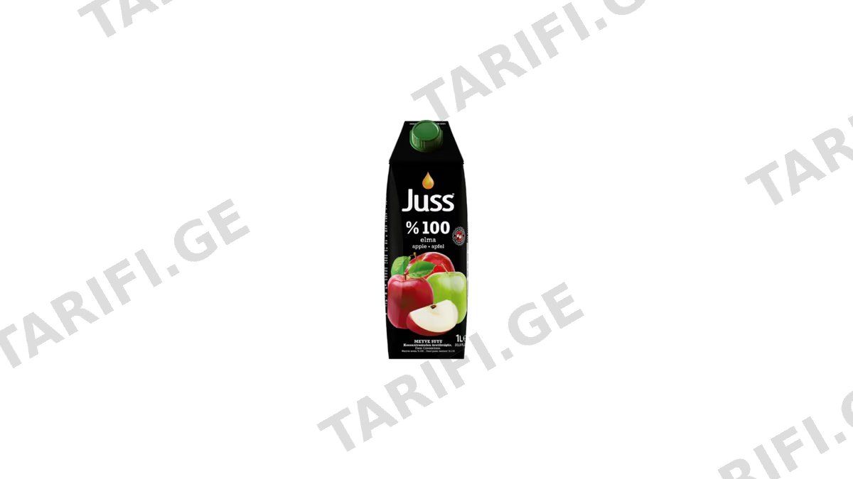 JUSS ვაშლის წვენი 100%-1ლ