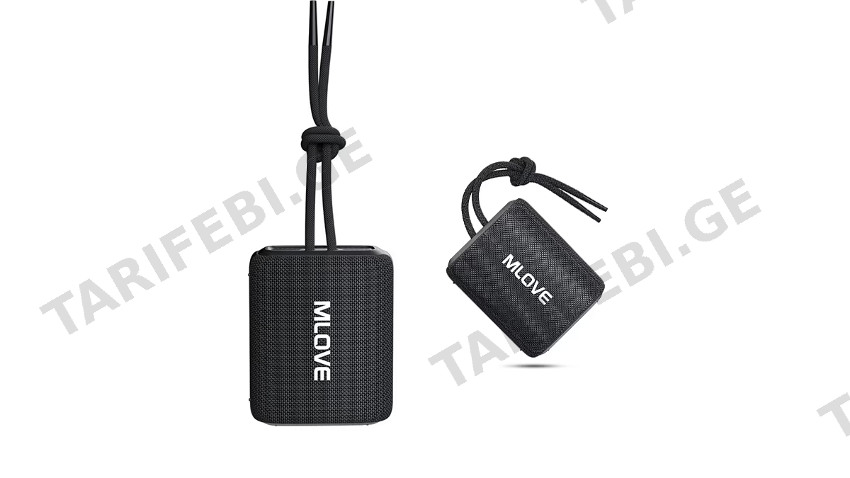 MLOVE R1 Bluetooth Speaker დინამიკი შავი (2096)