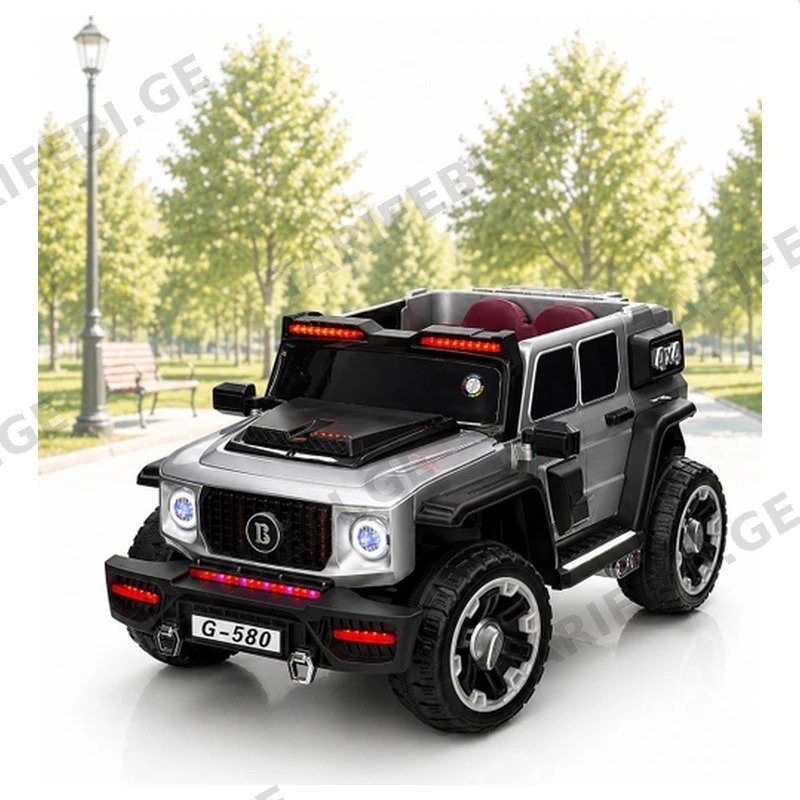 საბავშვო ელექტრო მანქანა MERCEDES G-580-CER 4X4 12V