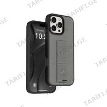 {GNGRPX16PGY} Green Lion GripX Multi-Functional Kickstand for iPhone 16 Pro - Gray მობილური ტელეფონის ქეისი