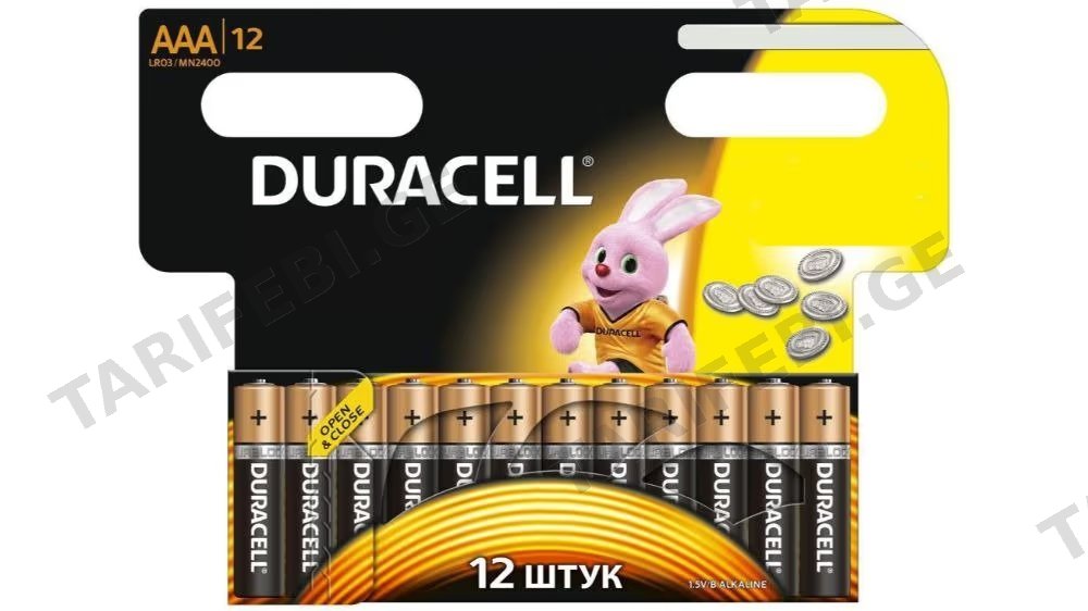 დურასელ AAA ელემენტი 12ც