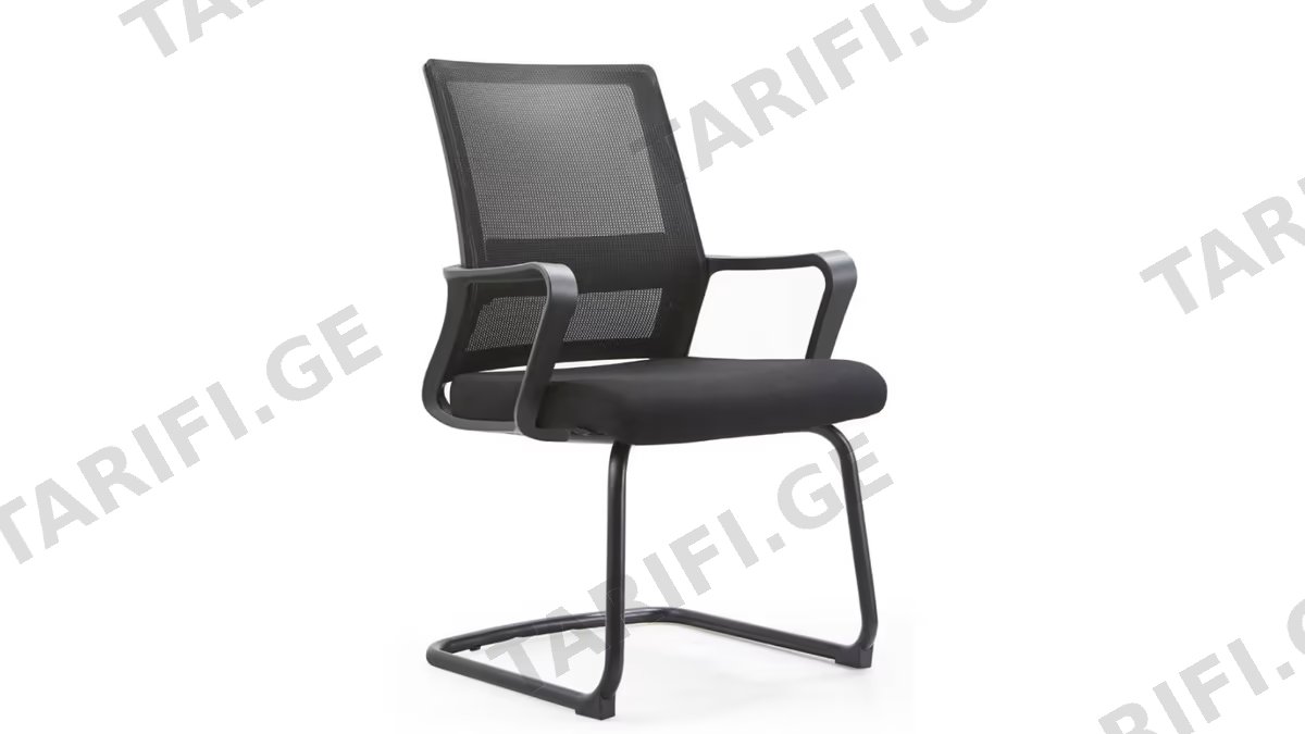 ვიზიტორის სავარძელი ALLX MS899C, Visitor Chair, Black