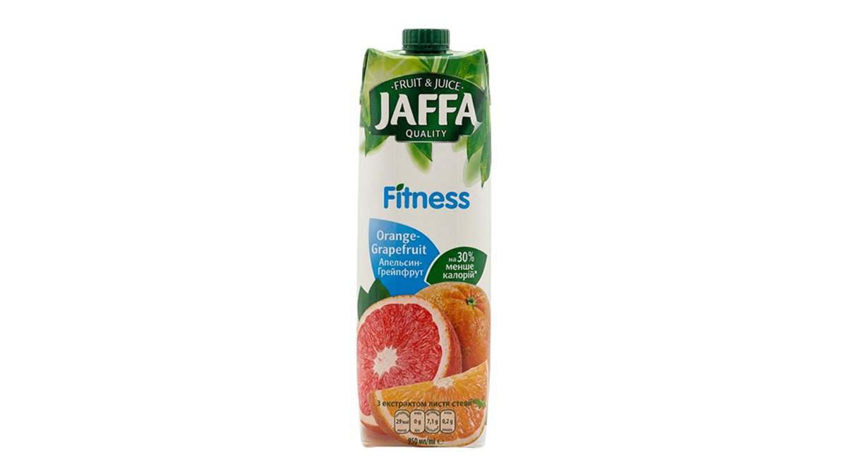 წვენი / Jaffa ფორთოხალი-გრეიფრუტი სტევიით / 0,95ლ