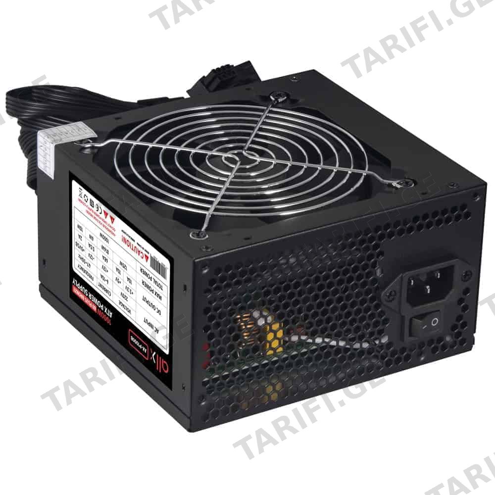 კვების ბლოკი ALLX AX-P1000B, 1000W, 80 Plus Bronze, Power Supply, Black