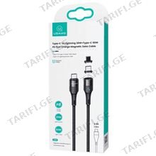 USAMS SJ495 U66 20W+60W დამტენი კაბელი