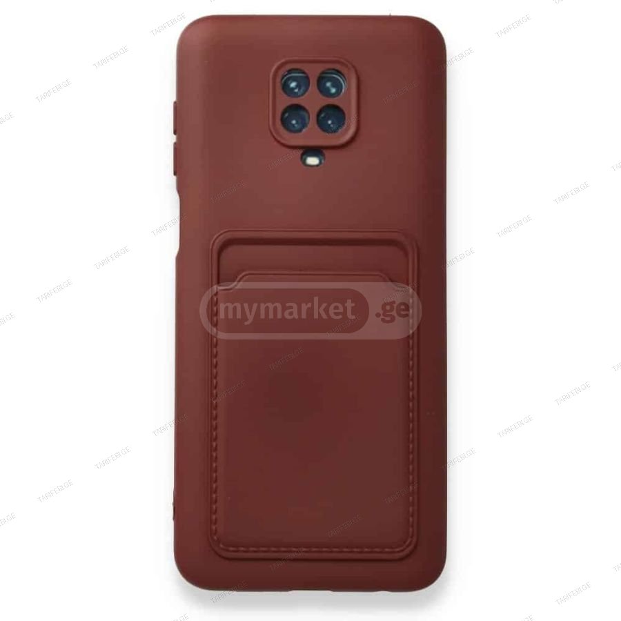 Xiaomi Redmi Note 9 Pro Kelvin Case ბარათის ჩასადებით სილიკო