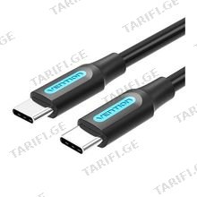 VENTION COSBG USB 2.0 C Male to Male Cable 1.5M Black PVC Type