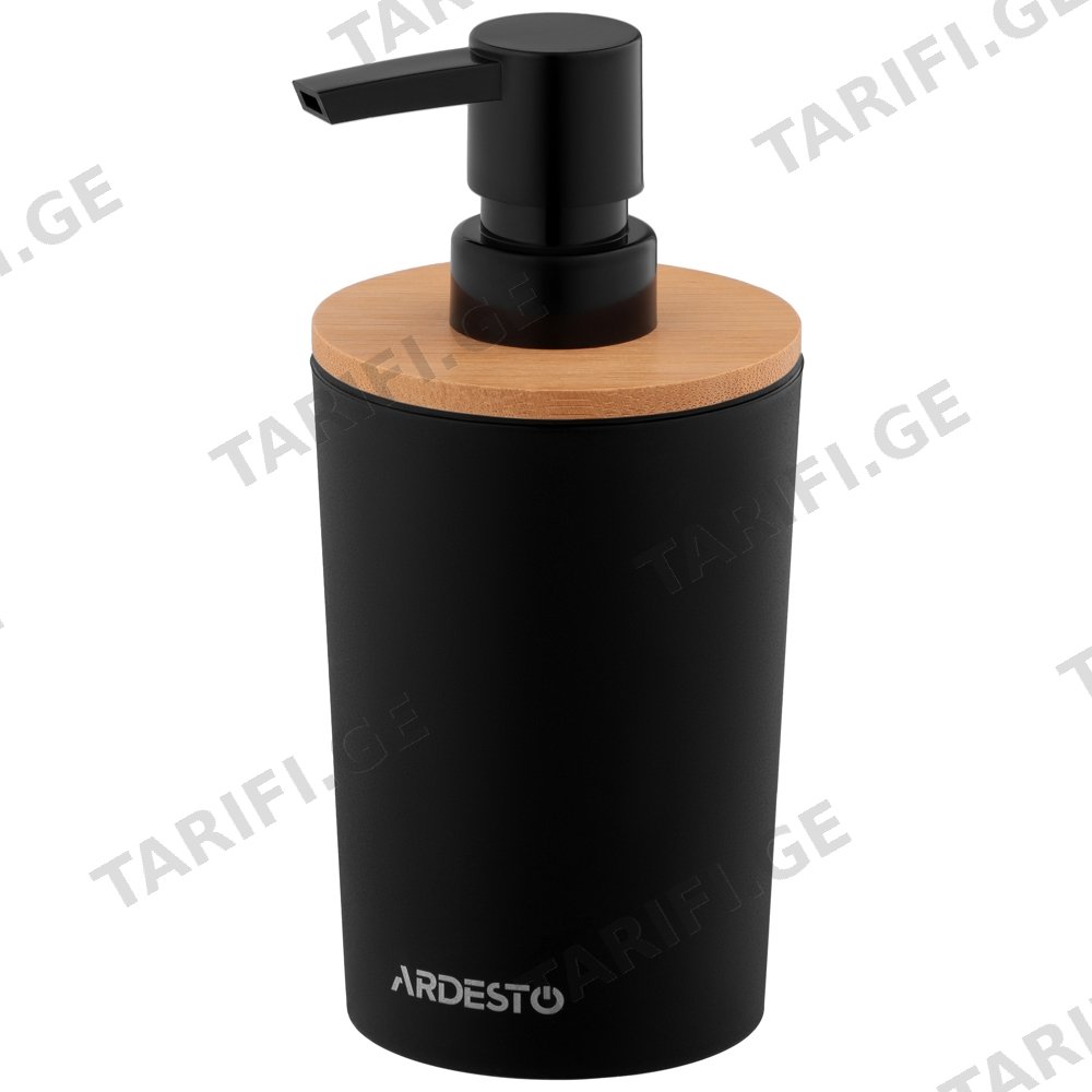 საპნის დისპენსერი ARDESTO ARHB3104BB MINIMALISM, 0.38L, SOAP DISPENSER, BLACK