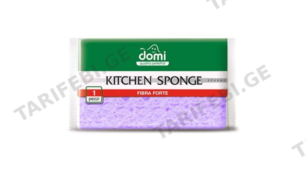 DOMI ჭურჭლის სარეცხი ღრუბელი 1ც