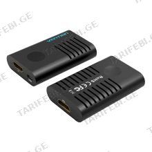 Vention AIEB0 HDMI Female to Female Repeater Extender Black
