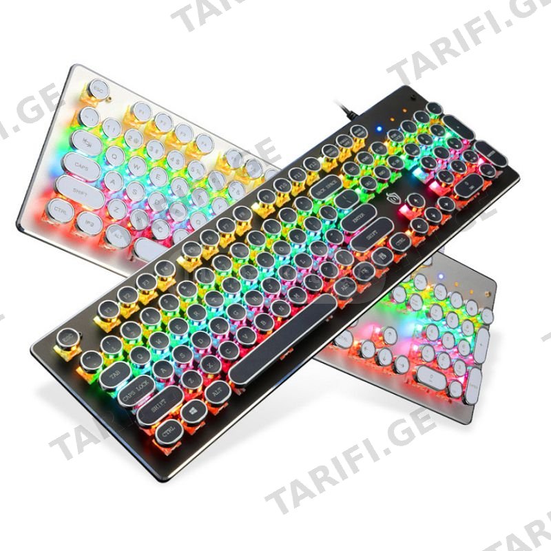 Bajeal HJK920 mechanical keyboard Retro მექანიკური კლავიატურ