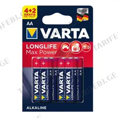 ელემენტი VARTA Longlife AA 6 ც.