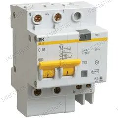 დიფერენციალური ავტომატი IEK 2პ 16А 30ma AD12