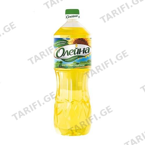 ზეთი მზესუმზირის "ოლეინა" 1 ლ
