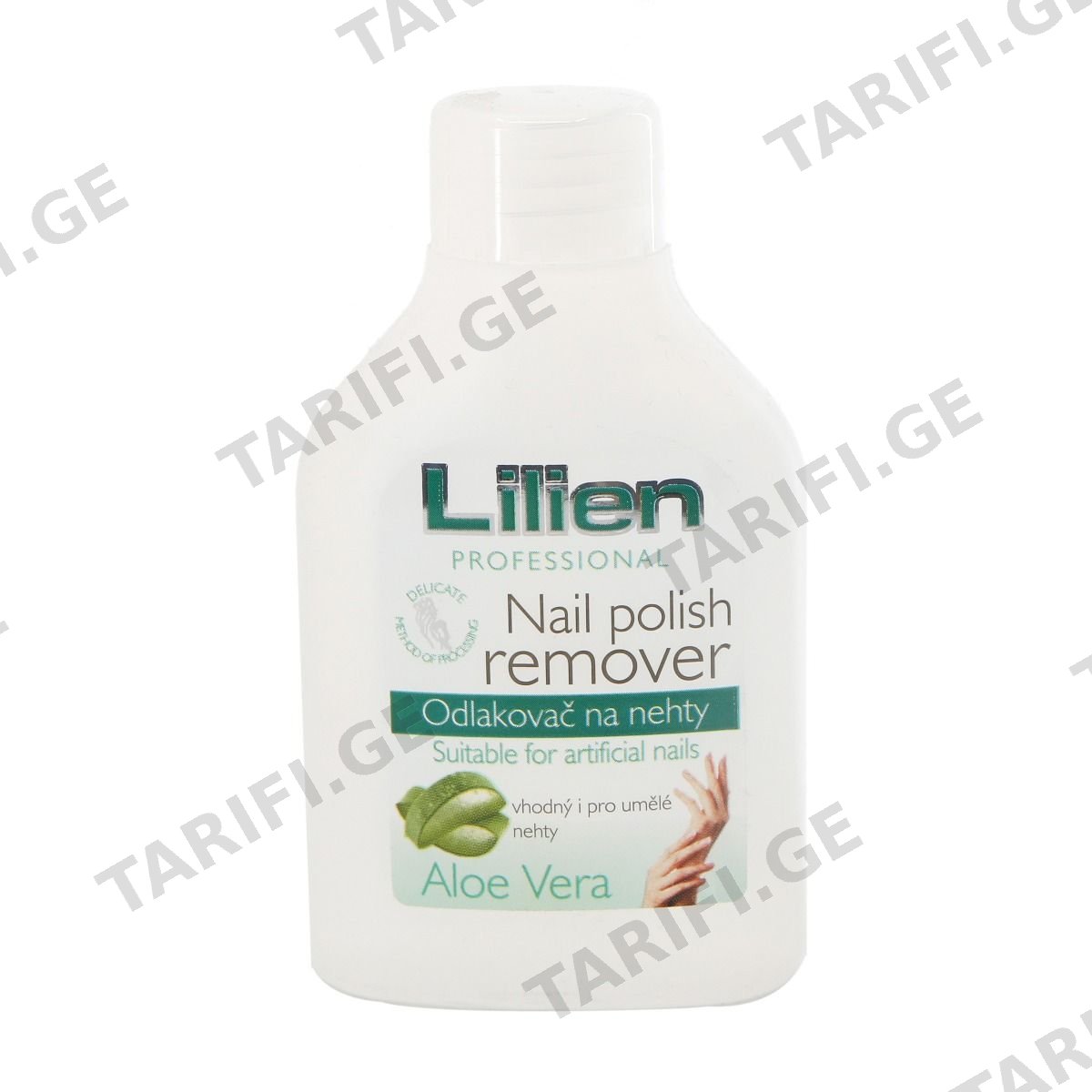 ლაქის მოსაშორებელი Aloe Vera 110მლ. 4307 ლილიენი - Lilien