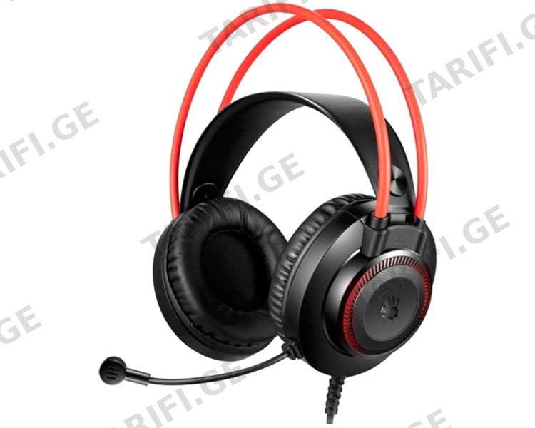 ყურსასმენი A4tech Bloody G200S Multi-color circular illumination Gaming Headset Black/Red