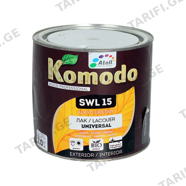 2ლ ლაქი შავი ხე COMODO SWL-15