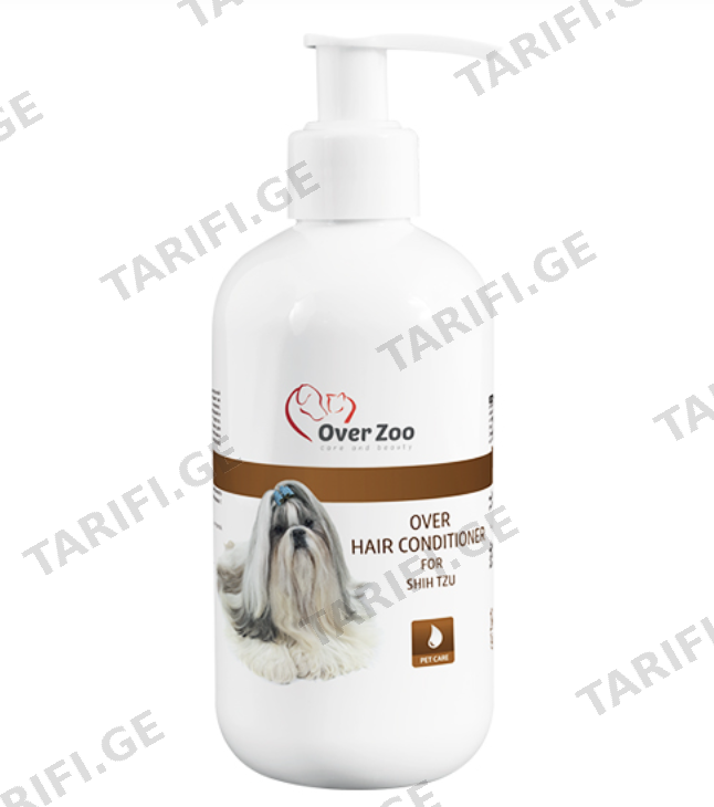 შამპუნი გრძელბეწვიანი ძაღლებისათვის Over Zoo 250ml (პოლ) - შიცუ