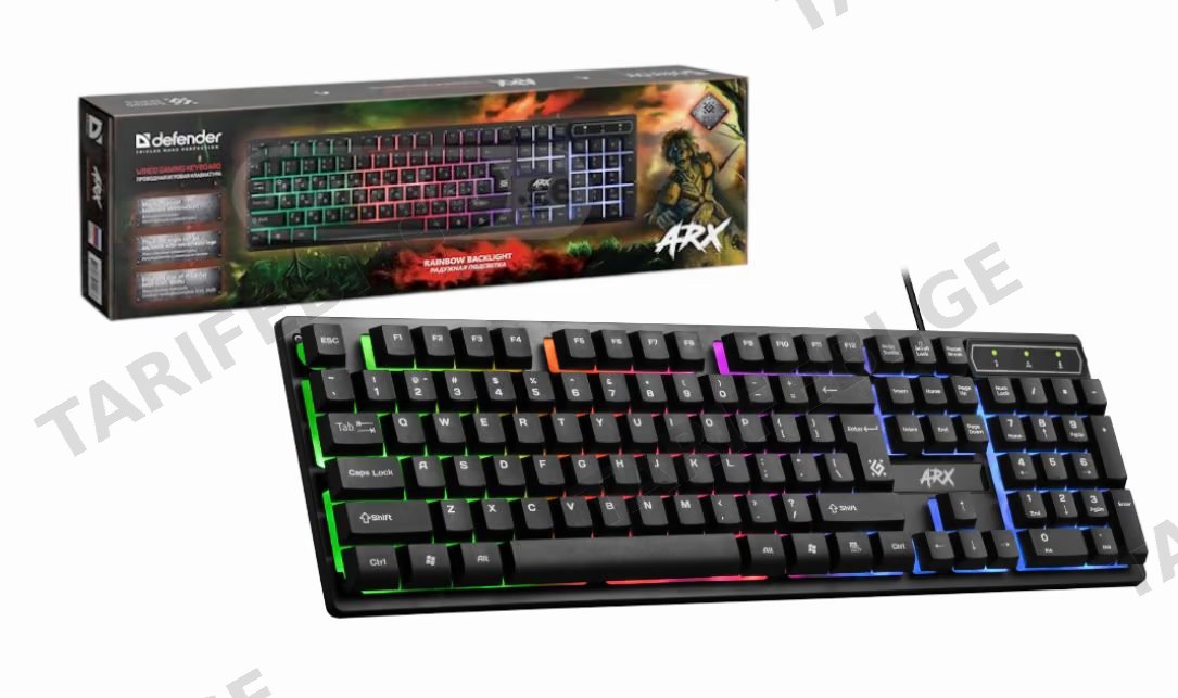 Defender ARX GK-196L Wired keyboard With Backlight ORIGINAL