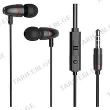 HOCO M59 Magnificent universal earphones with mic black