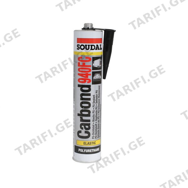 წებო ჰერმეტიკი შავი 0.28ლ SOUDAL 940 FC