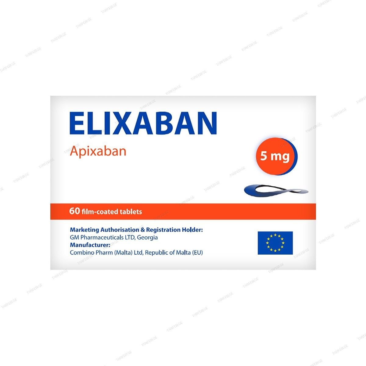 ელიქსაბანი - Elixaban 5მგ 60 ტაბლეტი