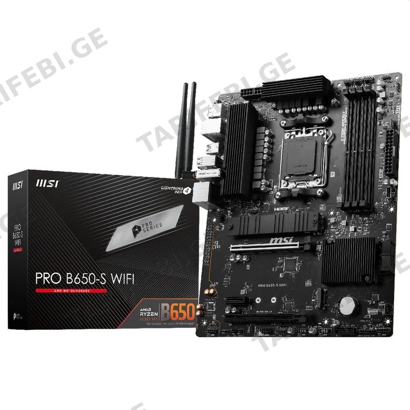 დედა დაფა MSI PRO B650-S WIFI AM5 სოკეტით DDR5
