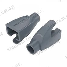 VENTION IODM0-50 RJ45 Strain Relief Boots Milky Gray PVC Type 50 Pack ქსელის კაბელის დამცავი