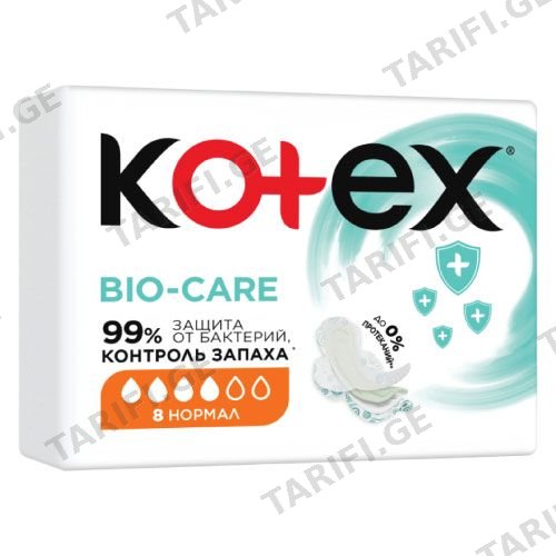 Kotex - ბიო ქეარ ნორმალი - 10 ც