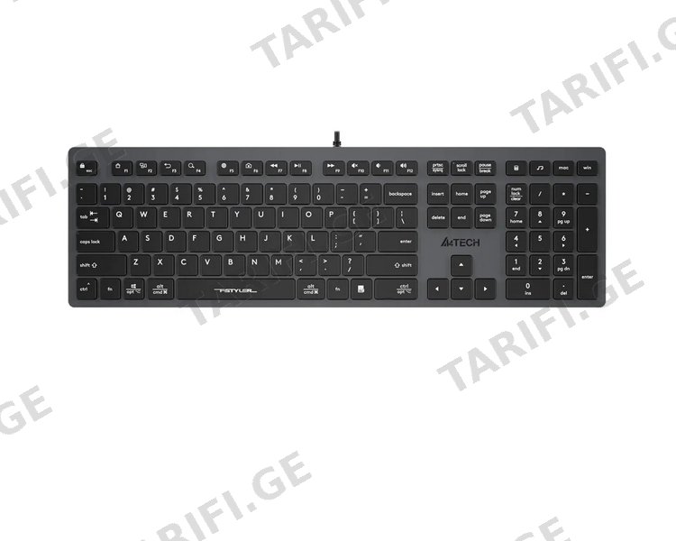კლავიატურა A4Tech Fstyler FX50 Scissor Switch Keyboard EN/RU layout White