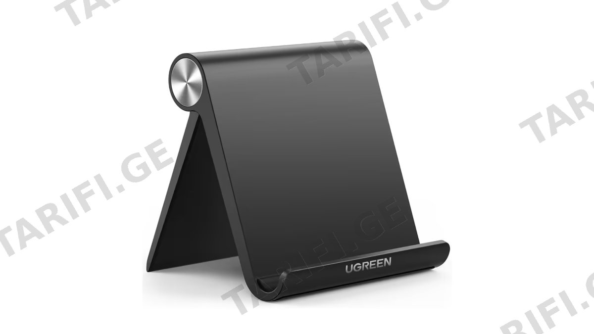 პლანშეტის დამჭერი UGREEN LP115 (50748), Multi Angle Adjustable Portable Stand, Black