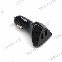 REMAX RCC208 BL. Aliens 2 USB Voltage-visible Car Charger