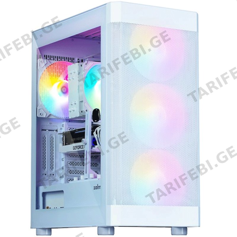 კომპიუტერის ქეისი ZALMAN I4TGWHITE MIDT, ATX, MINI-ITX, MICRO-ATX, USB 2.0, USB 3.0