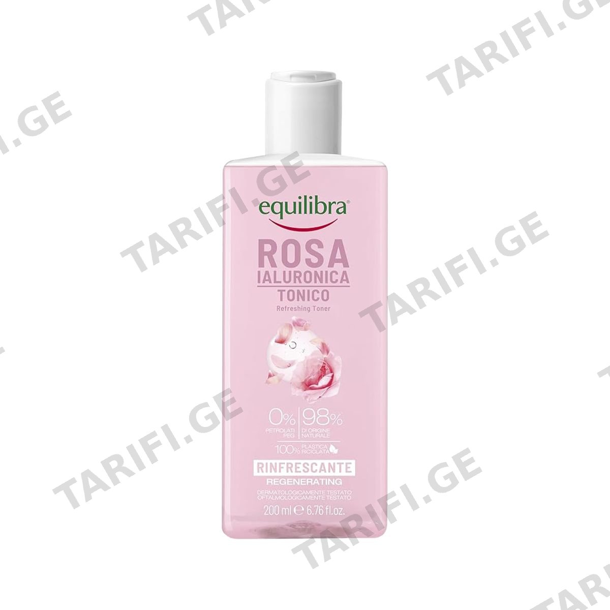 ტონერი Rose Hyaluronic 200 მლ 9182 ექვილიბრა - Equilibra
