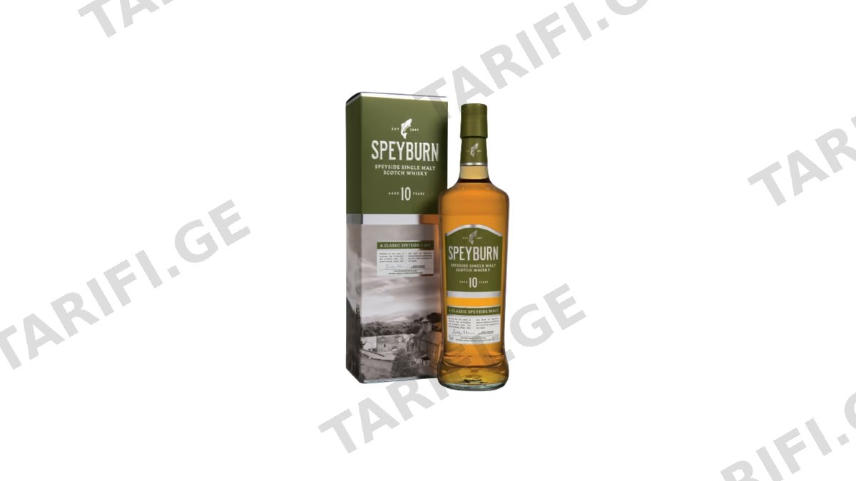 ერთალაოიანი შოტლანდიური ვისკი Speyburn Malt, 10 წლიანი - 0.7L