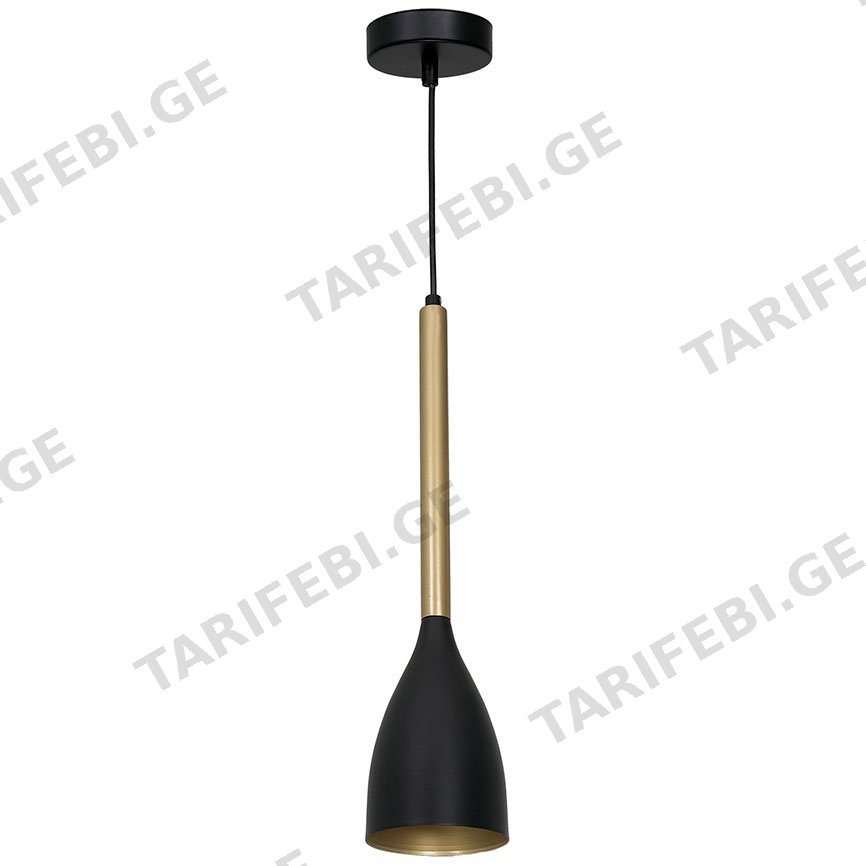 საკიდი Luminex Istappar 1 E27 15W 3298 შავი ოქროსფერი