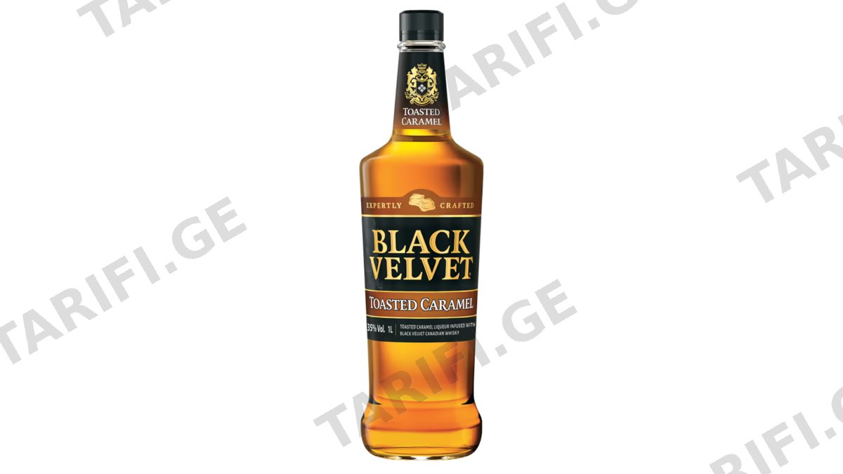 კანადური ვისკი Black Velvet, მოხალული კარამელი - 1L