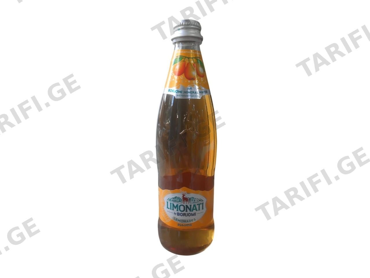 ბორჯომი ლიმონათი შუშა მსხალი 0.5 L