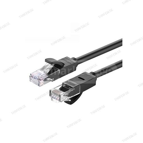 ინტერნეტის კაბელი - Ugreen NW102 Cat6 10მ Black
