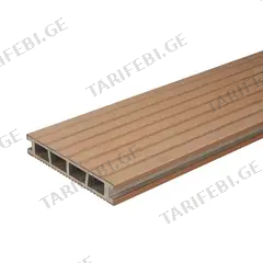 ტერასის დაფა BERGDECK Wild Teak Brushed 1ც=0,36მ² 150x25x2400 მმ