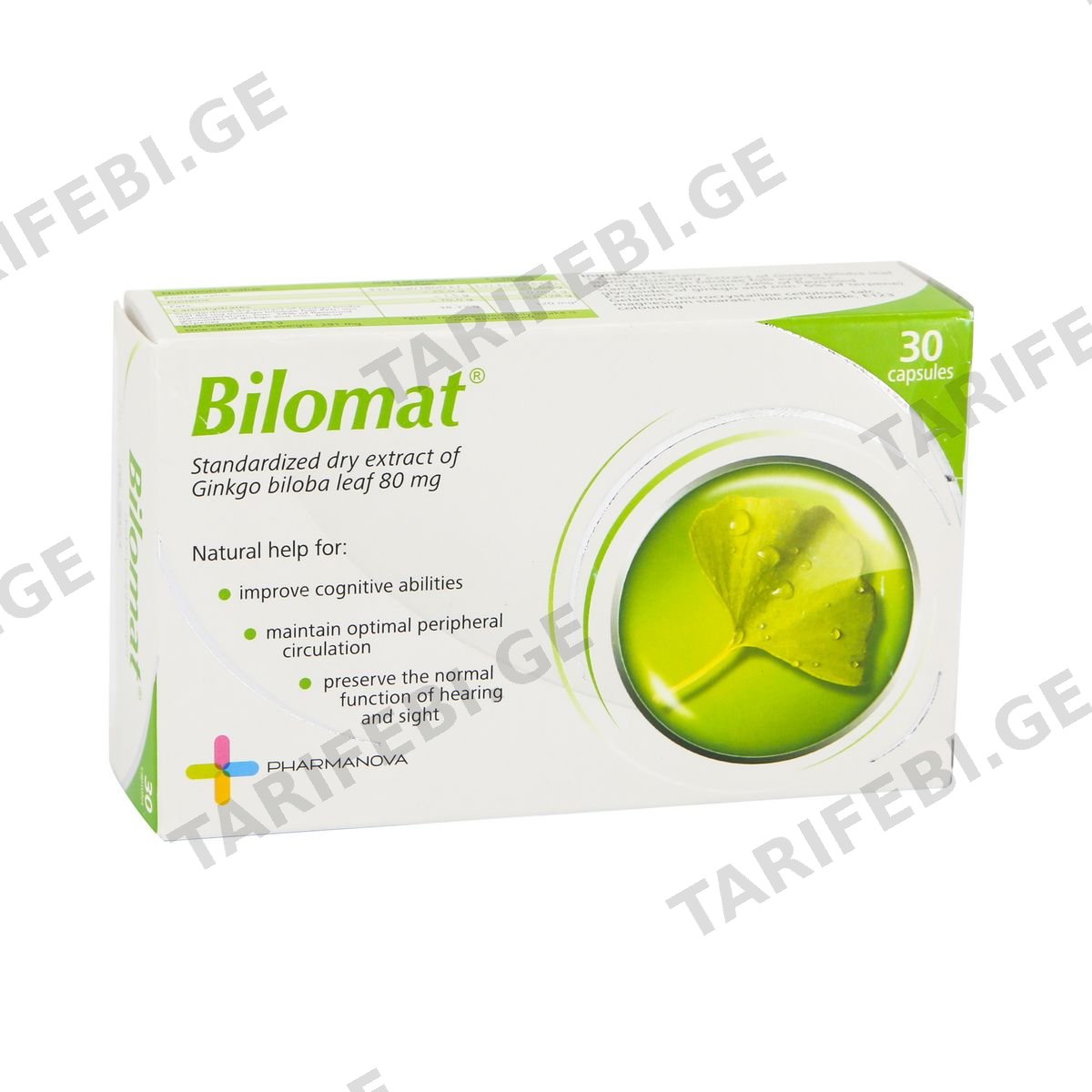 Bilomat - ბილომატი 80მგ 30 კაფსულა