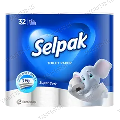 ტუალეტის ქაღალდი Selpak 32 ც