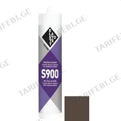 სილიკონი Elastotet S-900 RAL 8014 ყავისფერი 280 მლ