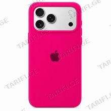 iPhone 17 Pro Silicone Case Pink მობილური ტელეფონის ქეისი
