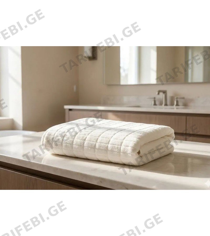 პირსახოცი მოდ. LAND ზომა 70*150 ფერი KREM მწარ. OZDILEK