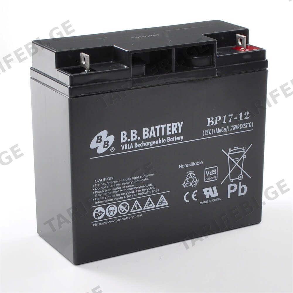 აკუმულატორი BigBat 12V17Ah – 01217