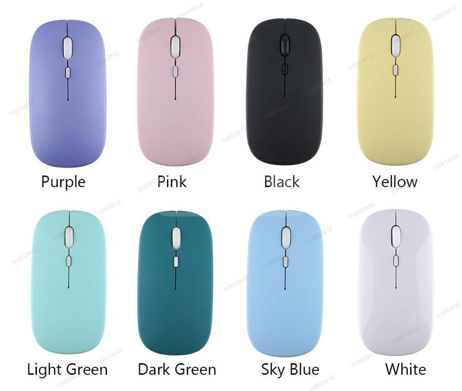 Wireless bluetooth mouse rechargeable RGB  mute silent mouse