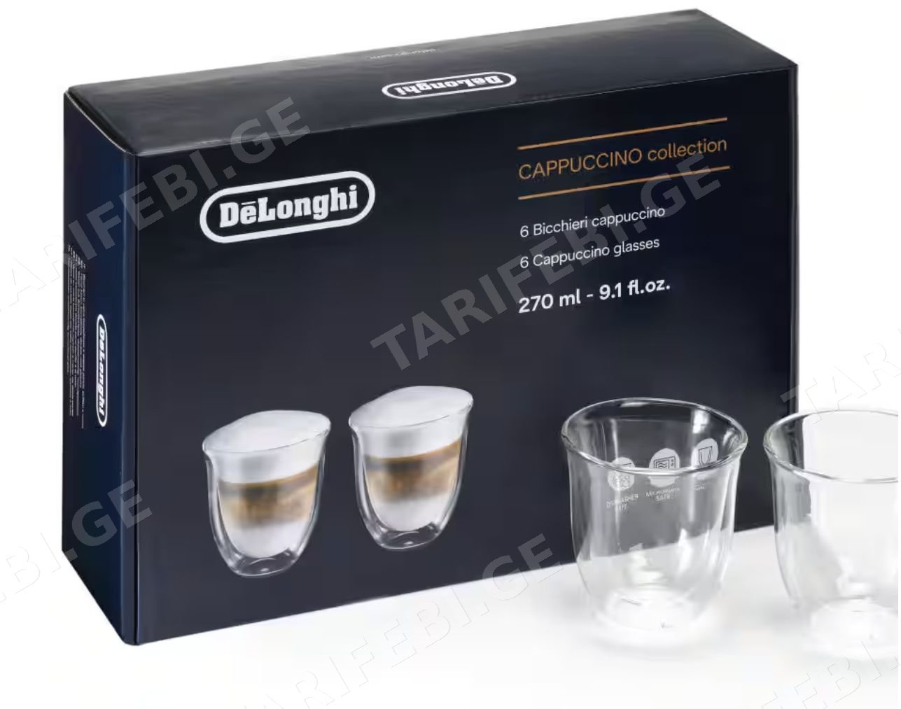 კაპუჩინოს ჭიქები DeLonghi DLSC301