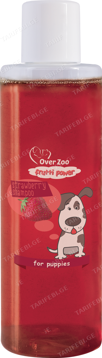 შამპუნი ხილის მარწყვით (ძაღლი) Over Zoo