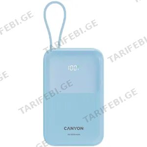 Canyon OnPower 101 Built-in Cable 10000mAh 22.5W Power bank Blue CNS-CPB101BL